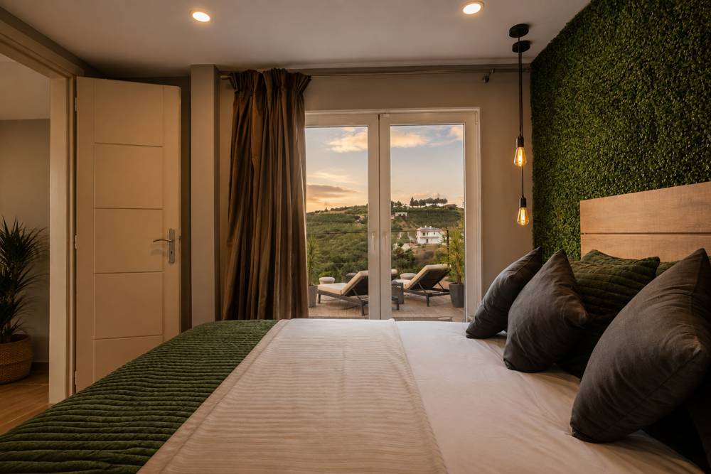 Chambre avec vue sur la terrasse